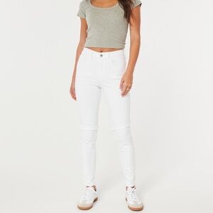 HIGH-RISE WHITE SUPER SKINNY JEANS - Size 00